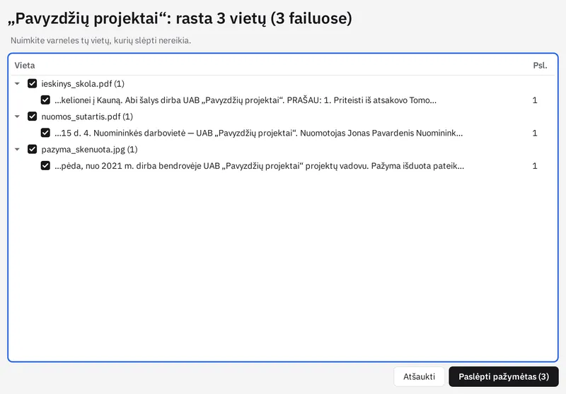 Paslėpti visur vienu kartu